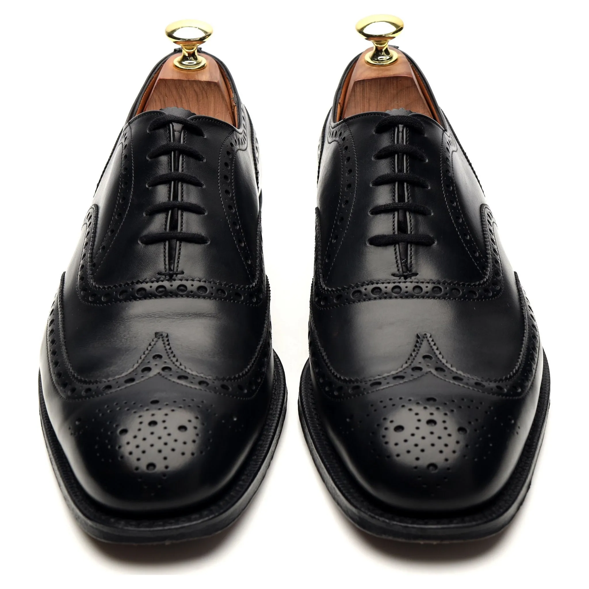'Chetwynd' Black Leather Oxford Brogue UK 7.5 F