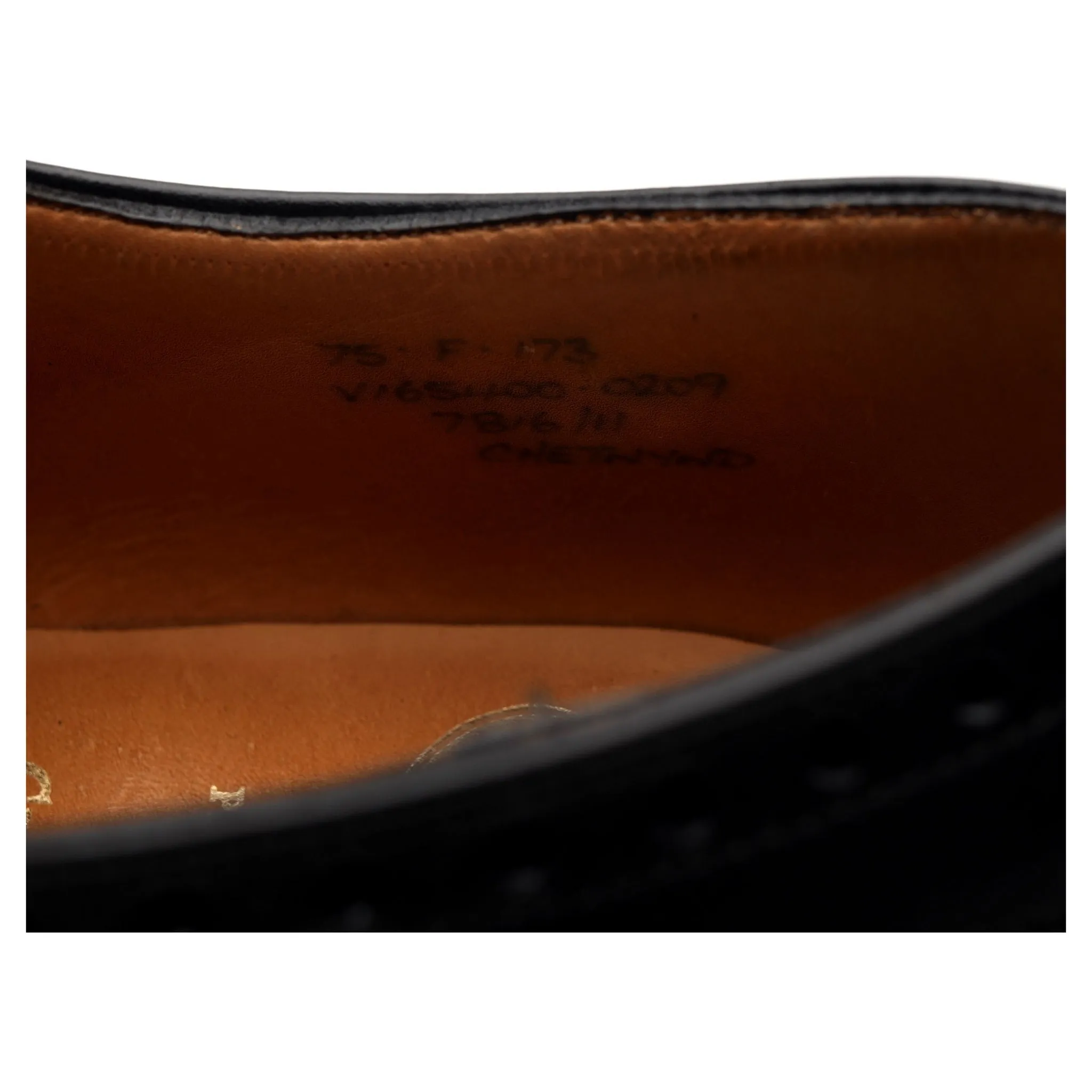 'Chetwynd' Black Leather Oxford Brogue UK 7.5 F
