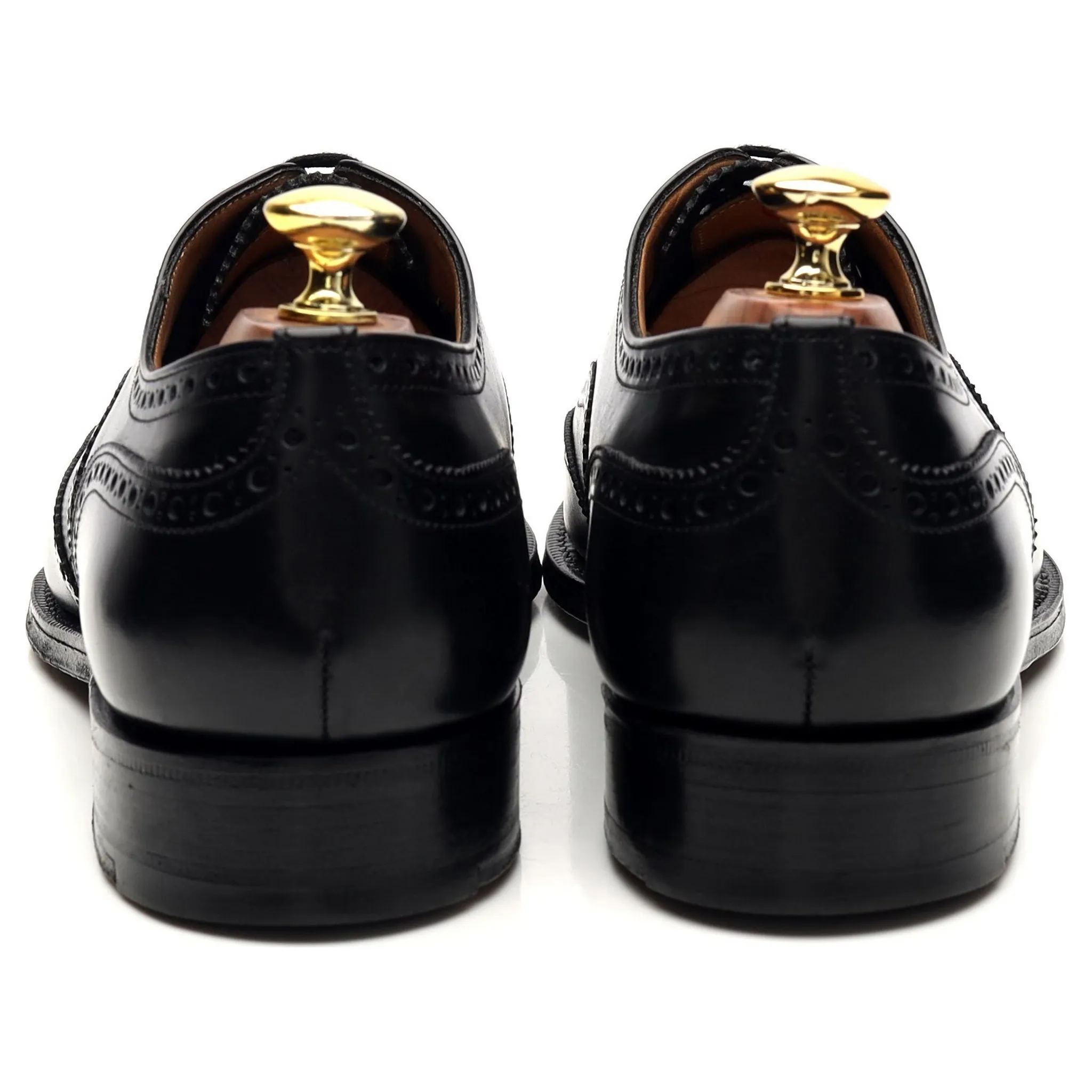 'Chetwynd' Black Leather Oxford Brogues UK 8 F