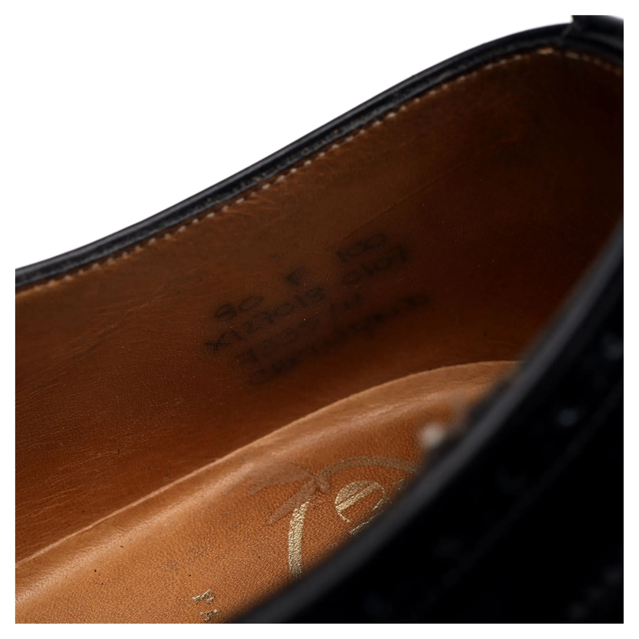 'Chetwynd' Black Leather Oxford Brogues UK 8 F