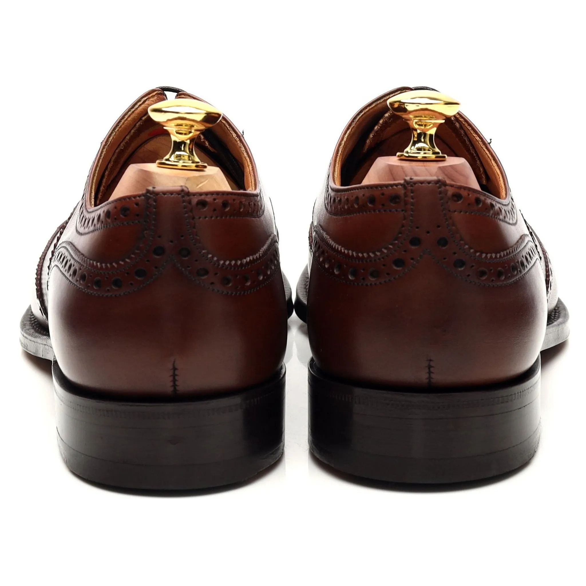 'Chetwynd' Brown Leather Oxford Brogues UK 7.5 F