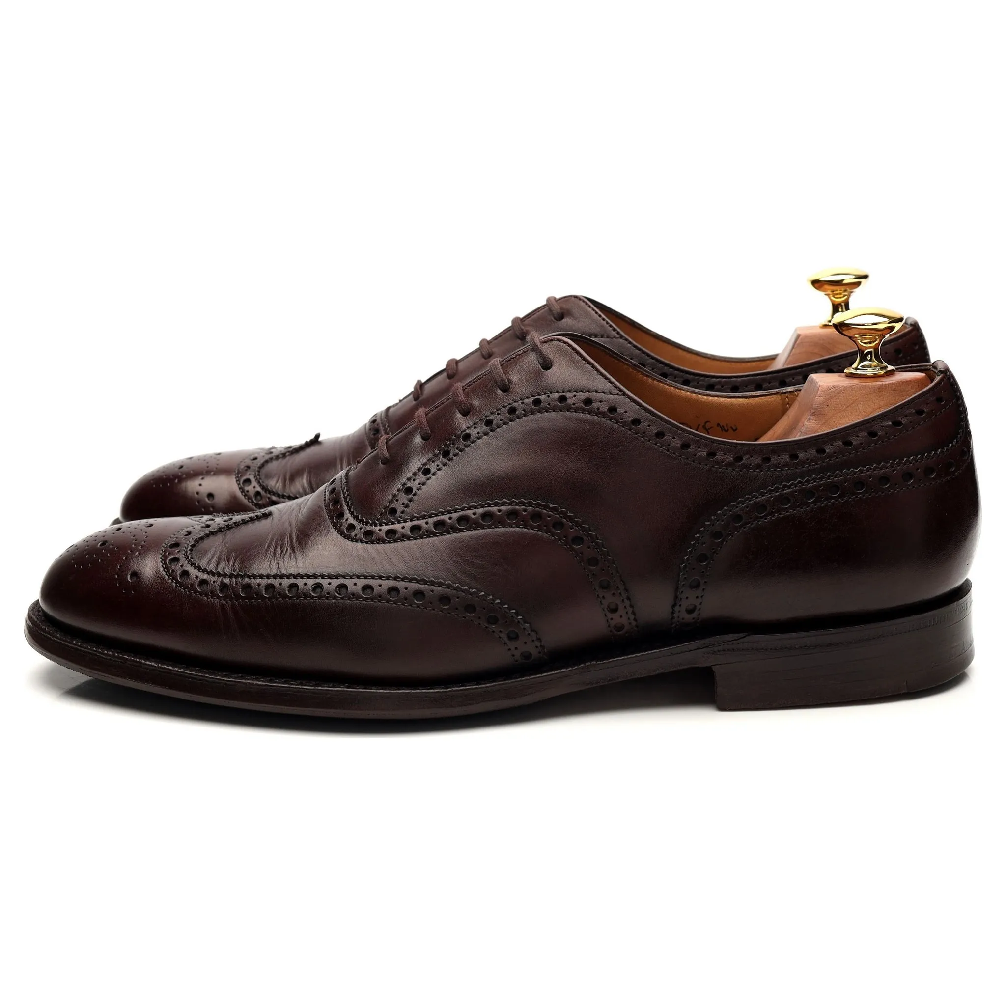 'Chetwynd' Dark Brown Leather Oxford Brogue UK 9.5 F