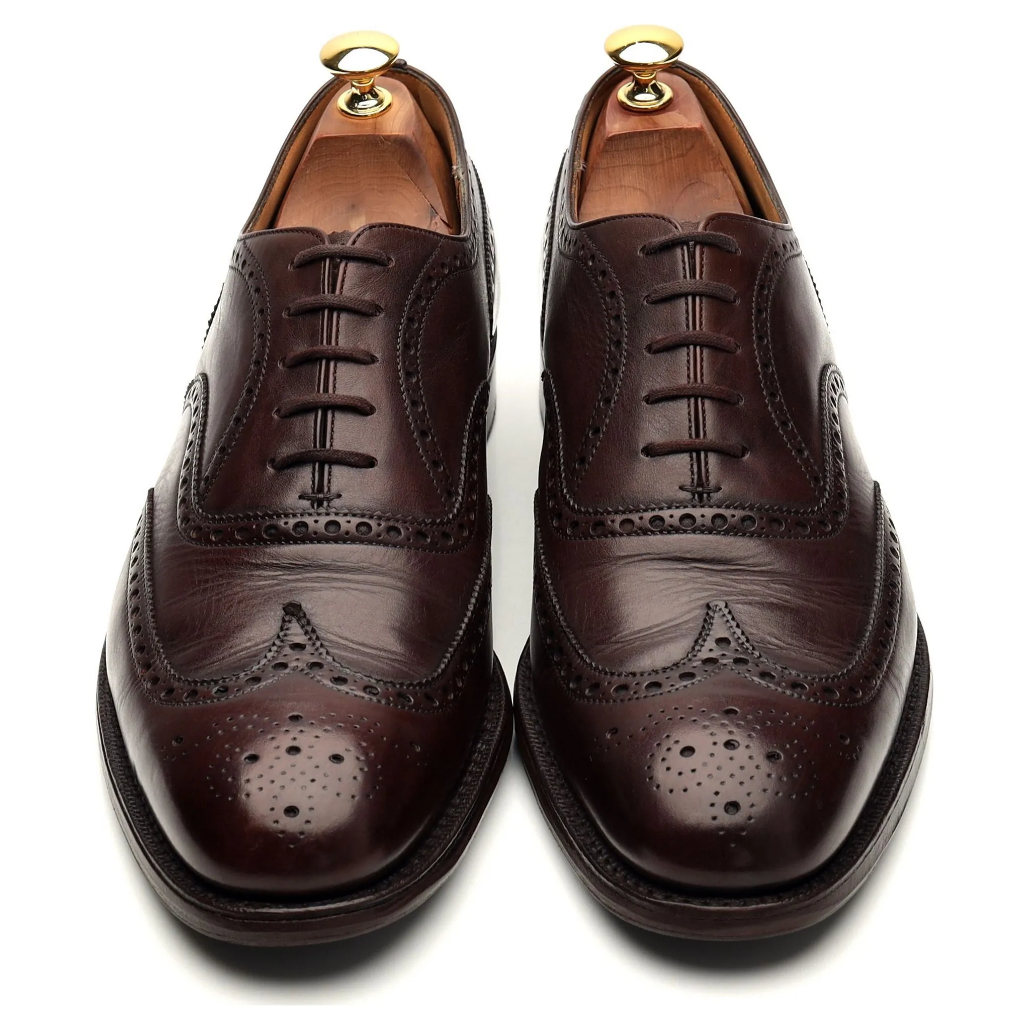 'Chetwynd' Dark Brown Leather Oxford Brogue UK 9.5 F