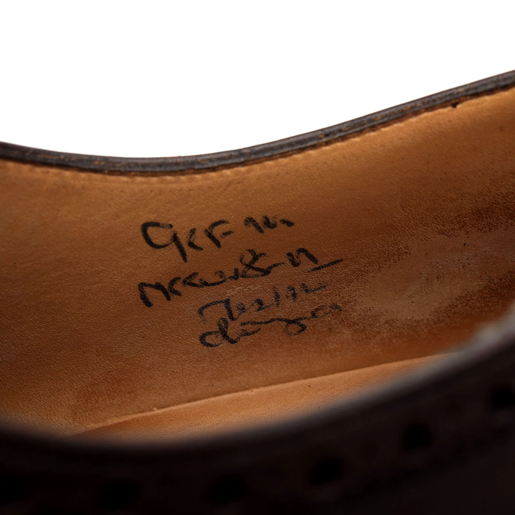 'Chetwynd' Dark Brown Leather Oxford Brogue UK 9.5 F