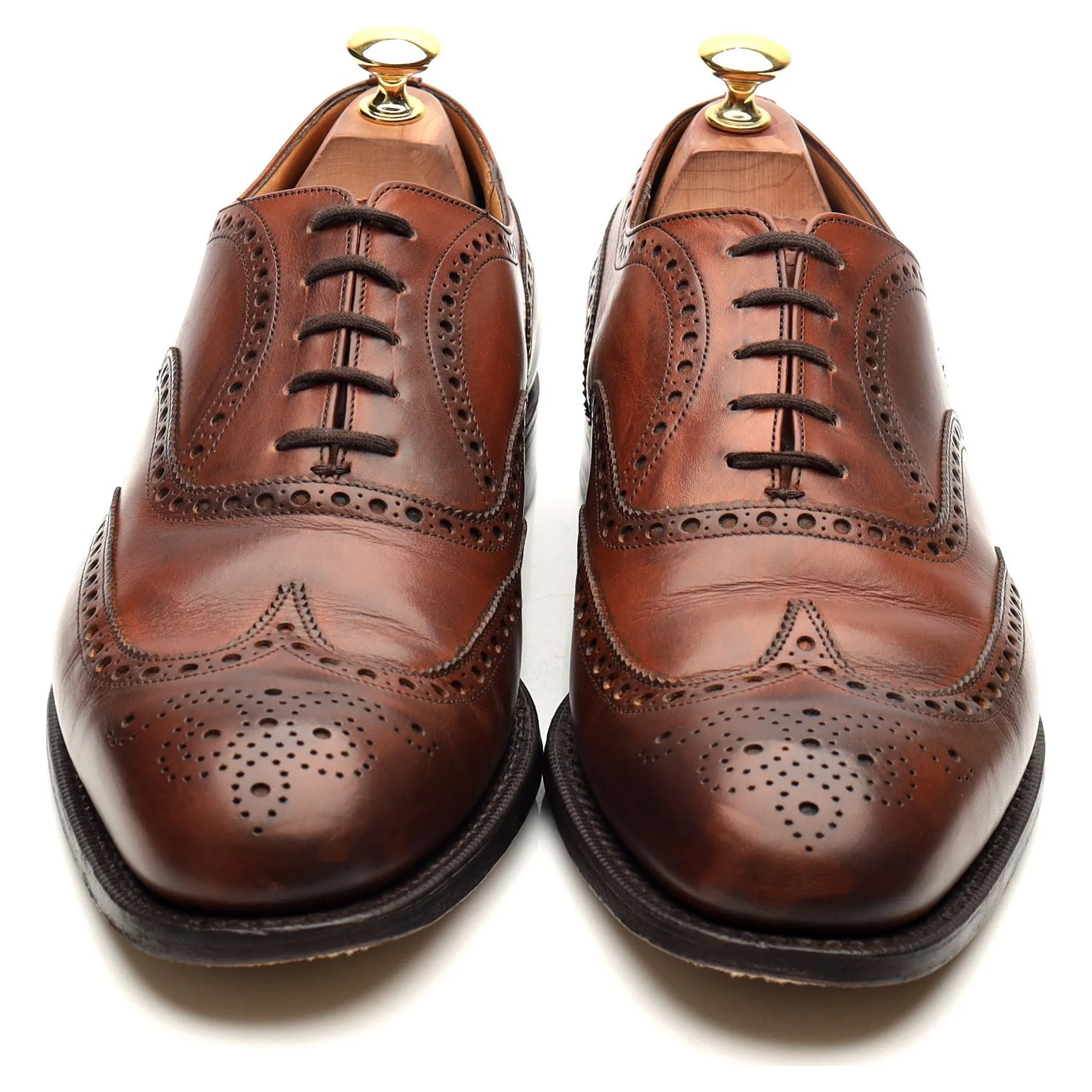 'Chetwynd' Tan Brown Leather Brogues UK 9 G