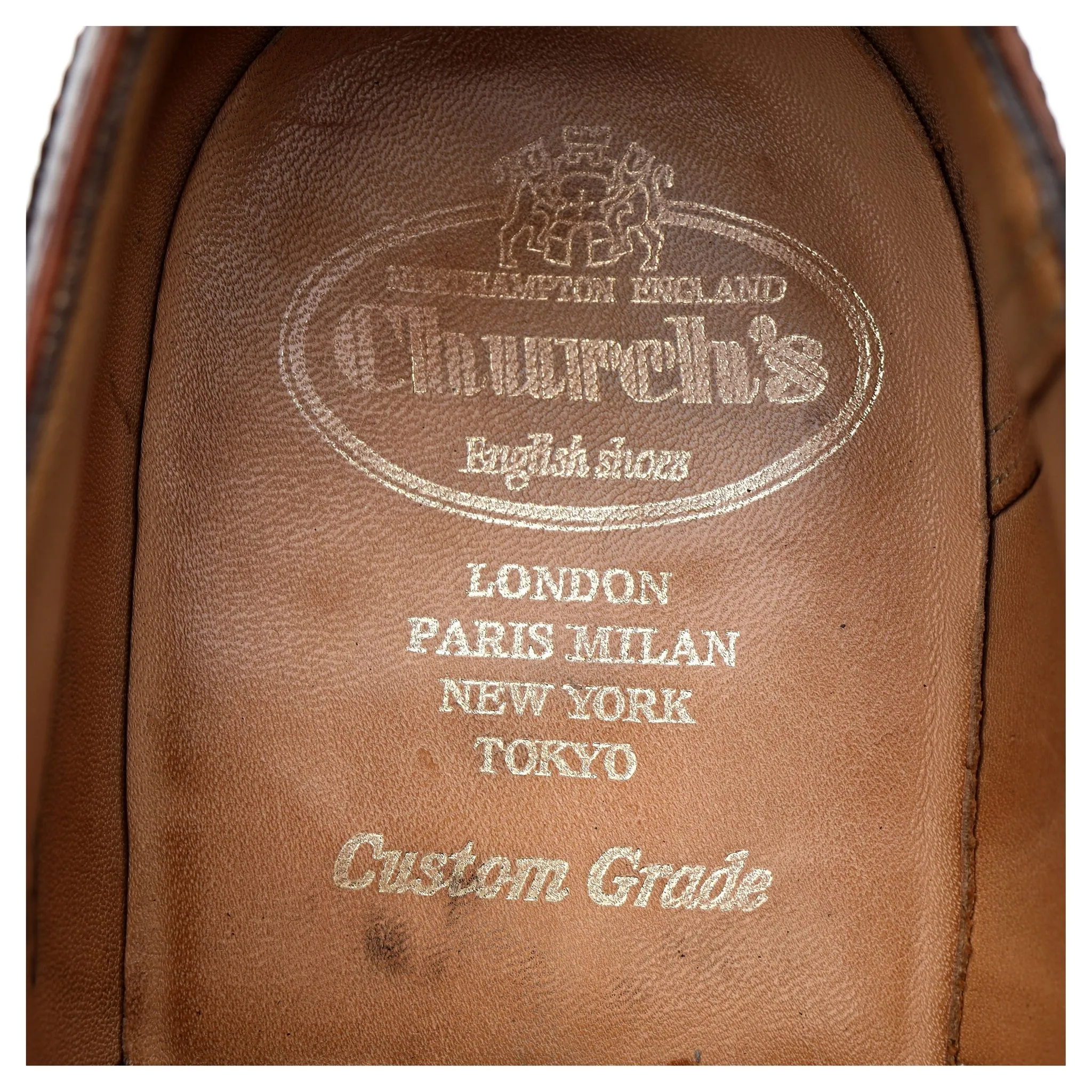 'Chetwynd' Tan Brown Leather Brogues UK 9 G