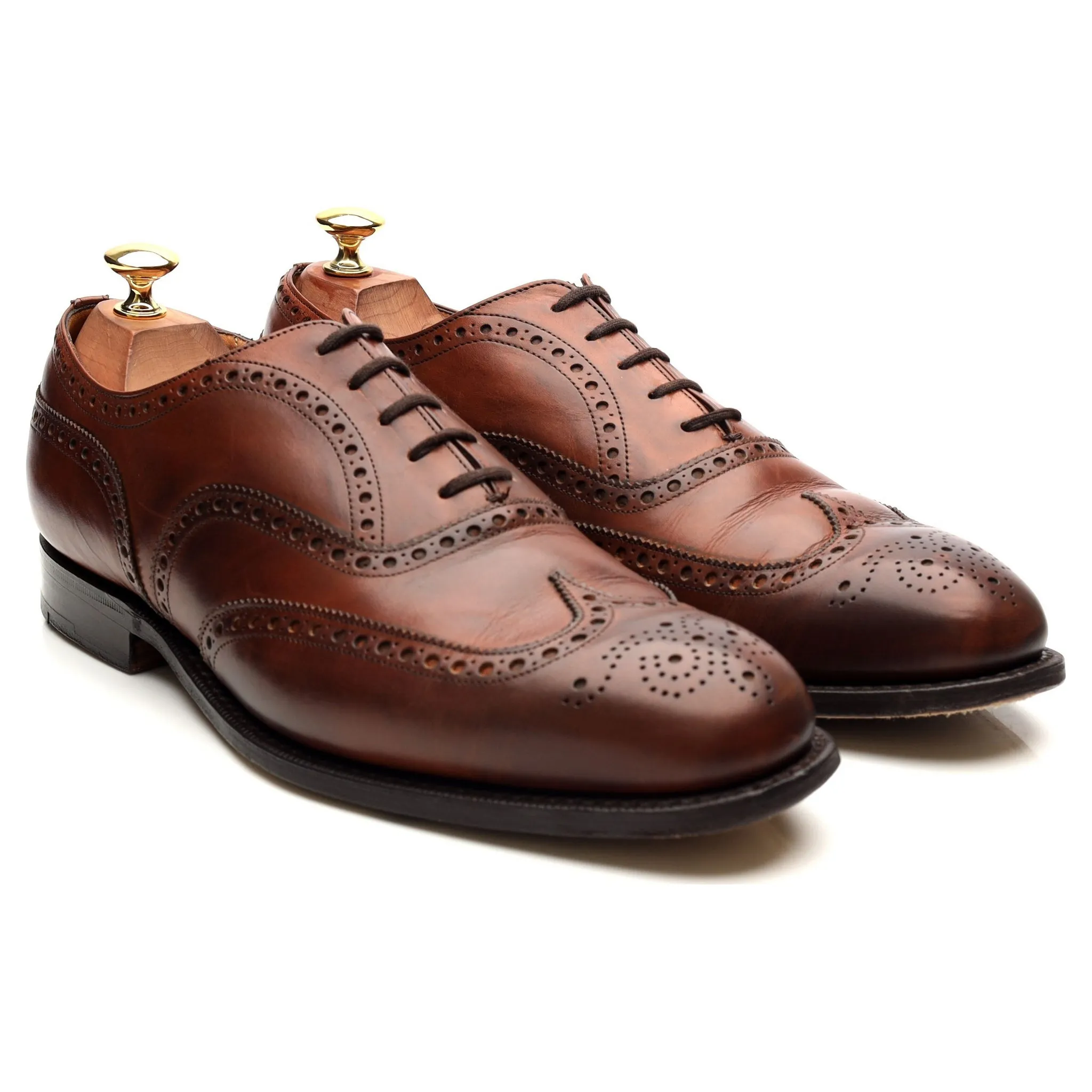 'Chetwynd' Tan Brown Leather Brogues UK 9 G
