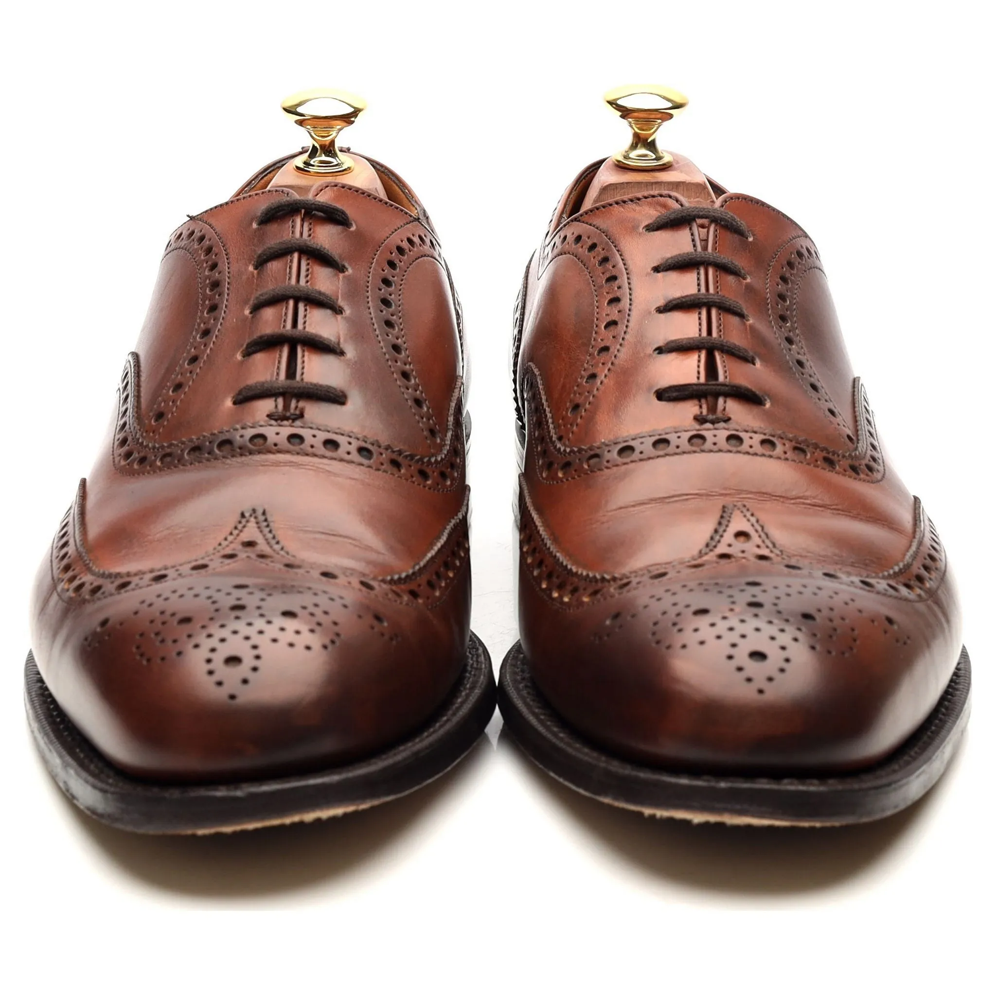 'Chetwynd' Tan Brown Leather Brogues UK 9 G