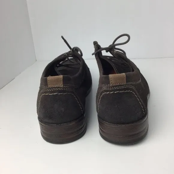Clarks Men Delsin Rise Leather Oxford Brown Sz 10