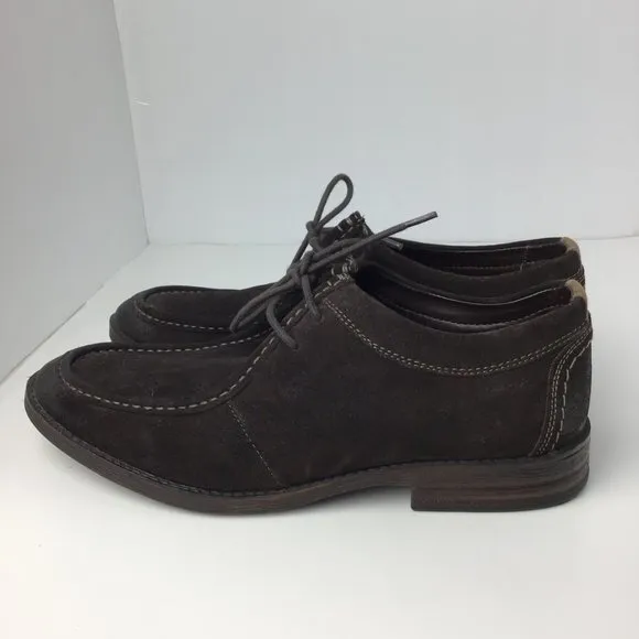 Clarks Men Delsin Rise Leather Oxford Brown Sz 10