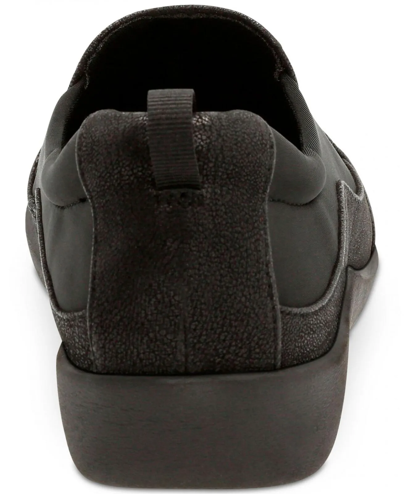 Clarks Womens Sillian Paz Slip On Loafer Shoes Black Synthetic Nubuck 9.5M