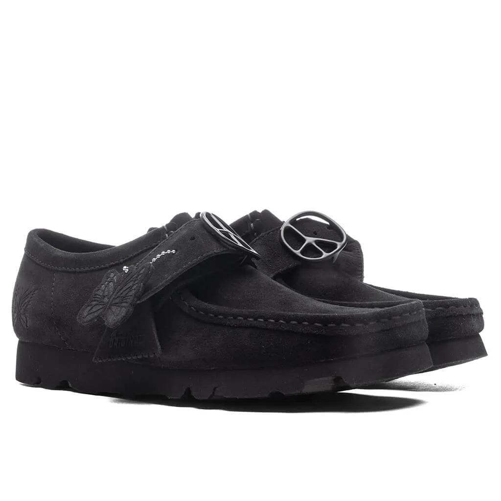 Clarks x Needles Walla Strap Lo Suede - Black