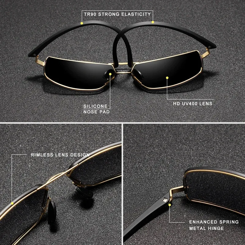 Classic Square Frame Eyewear for Men