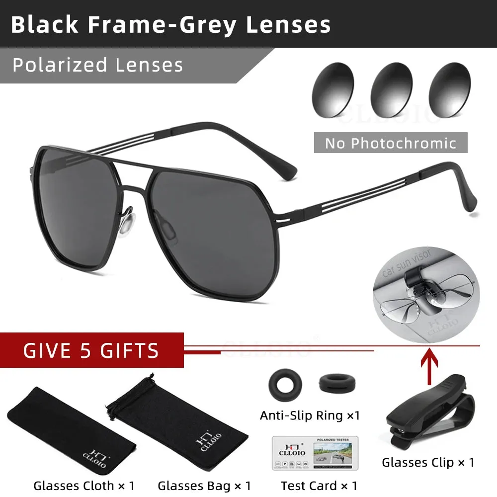 CLLOIO Photochromic Polarized Sunglasses for Men