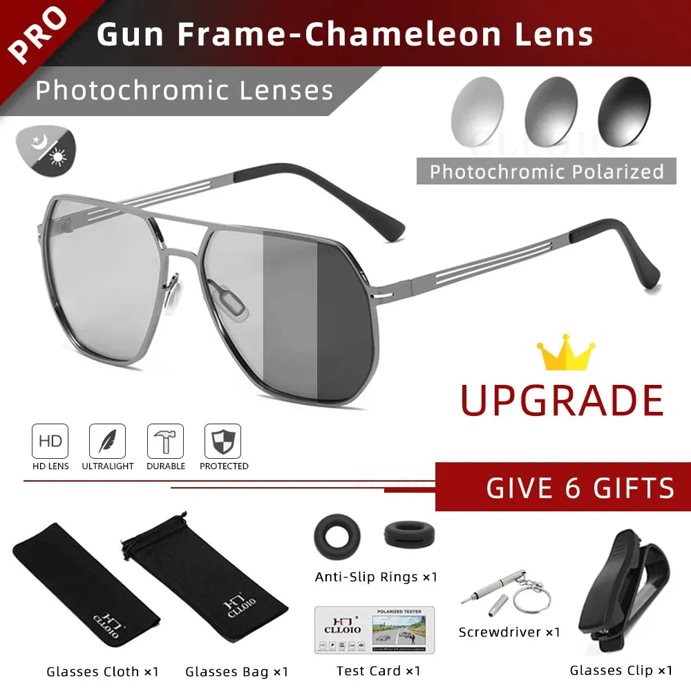 CLLOIO Photochromic Polarized Sunglasses for Men