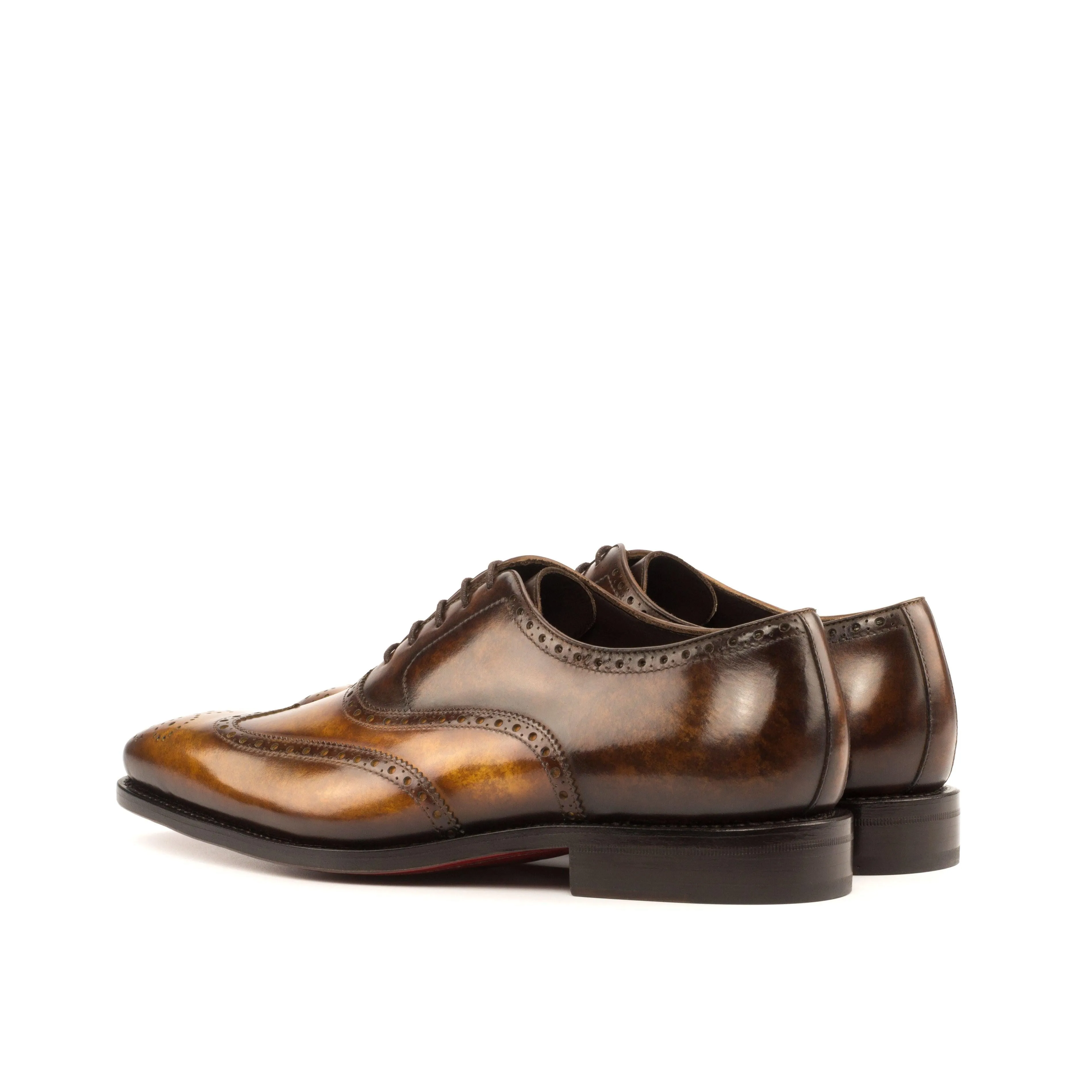Cognac & Brown Marble Patina Brogue