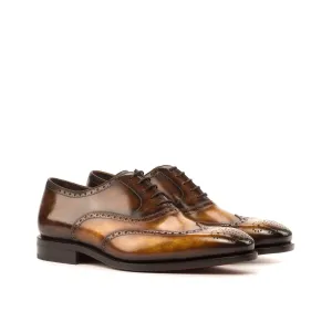 Cognac & Brown Marble Patina Brogue