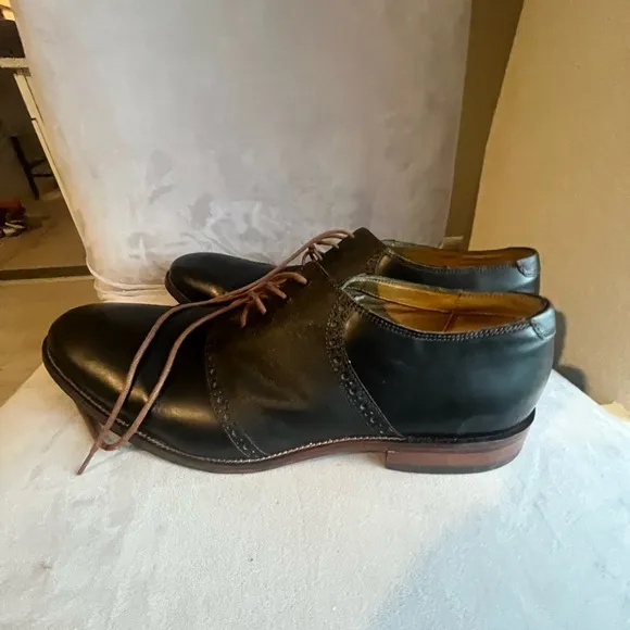 Cole Haan Williams Saddle Oxford Men's Black Leather Size 11.5