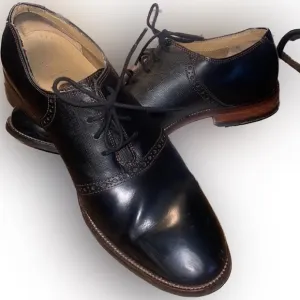 Cole Haan Williams Saddle Oxford Men's Black Leather Sz 10