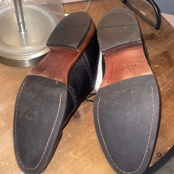 Cole Haan Williams Saddle Oxford Men's Black Leather Sz 10