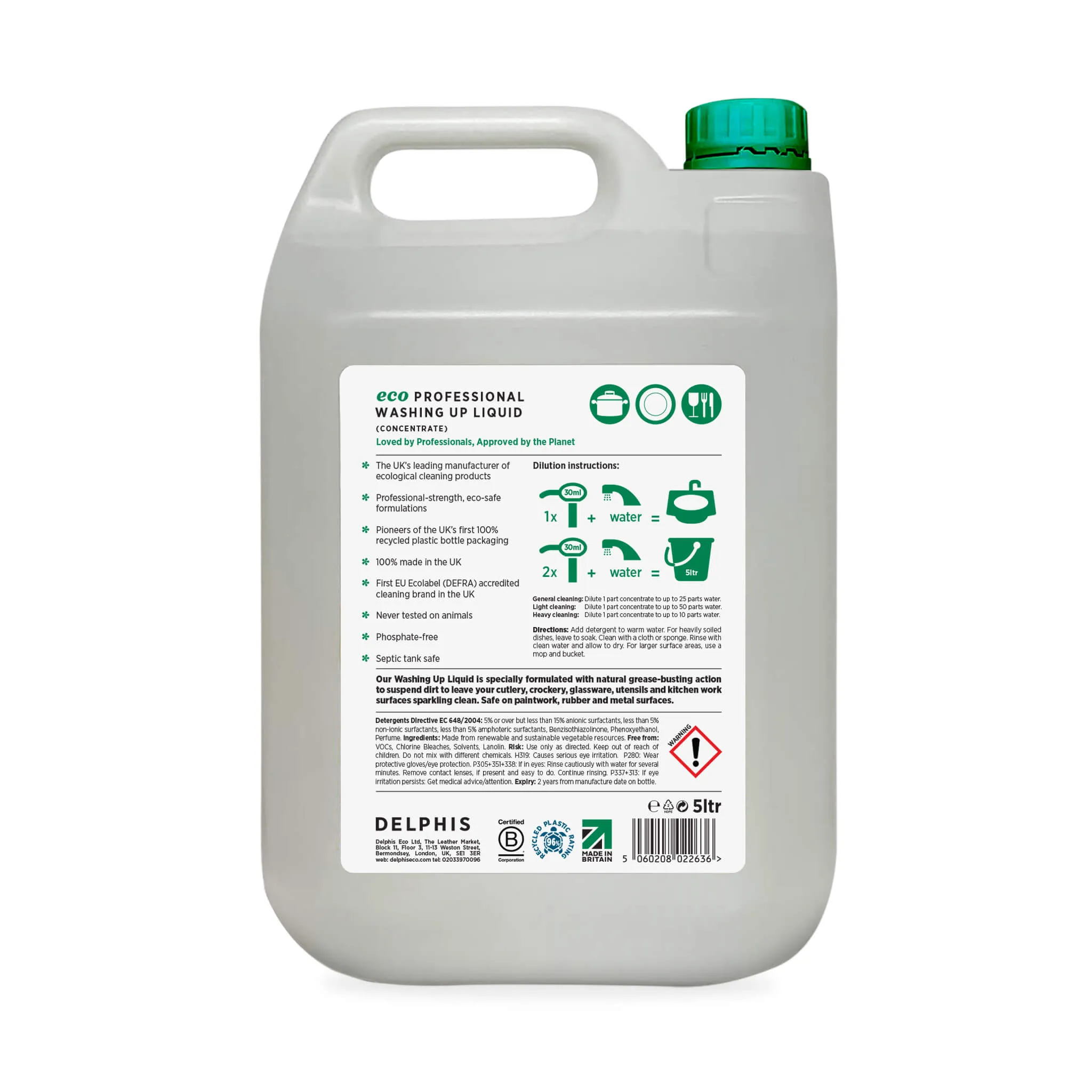Commercial Washing Up Liquid 5L (Concentrate)