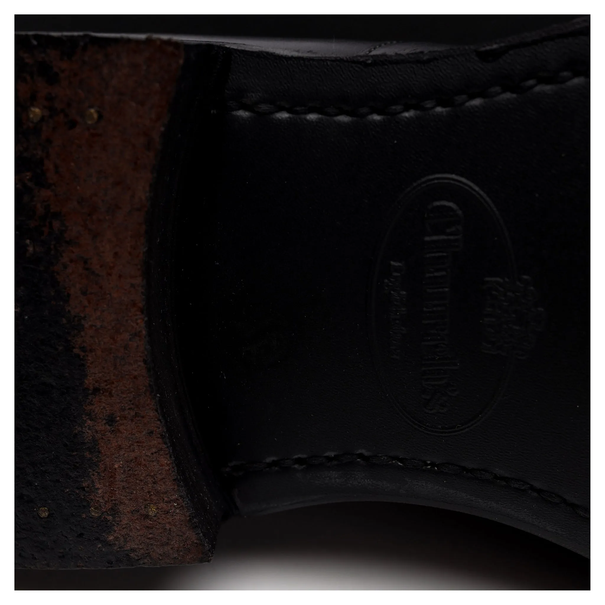 'Consul' Black Leather Oxford UK 6 F