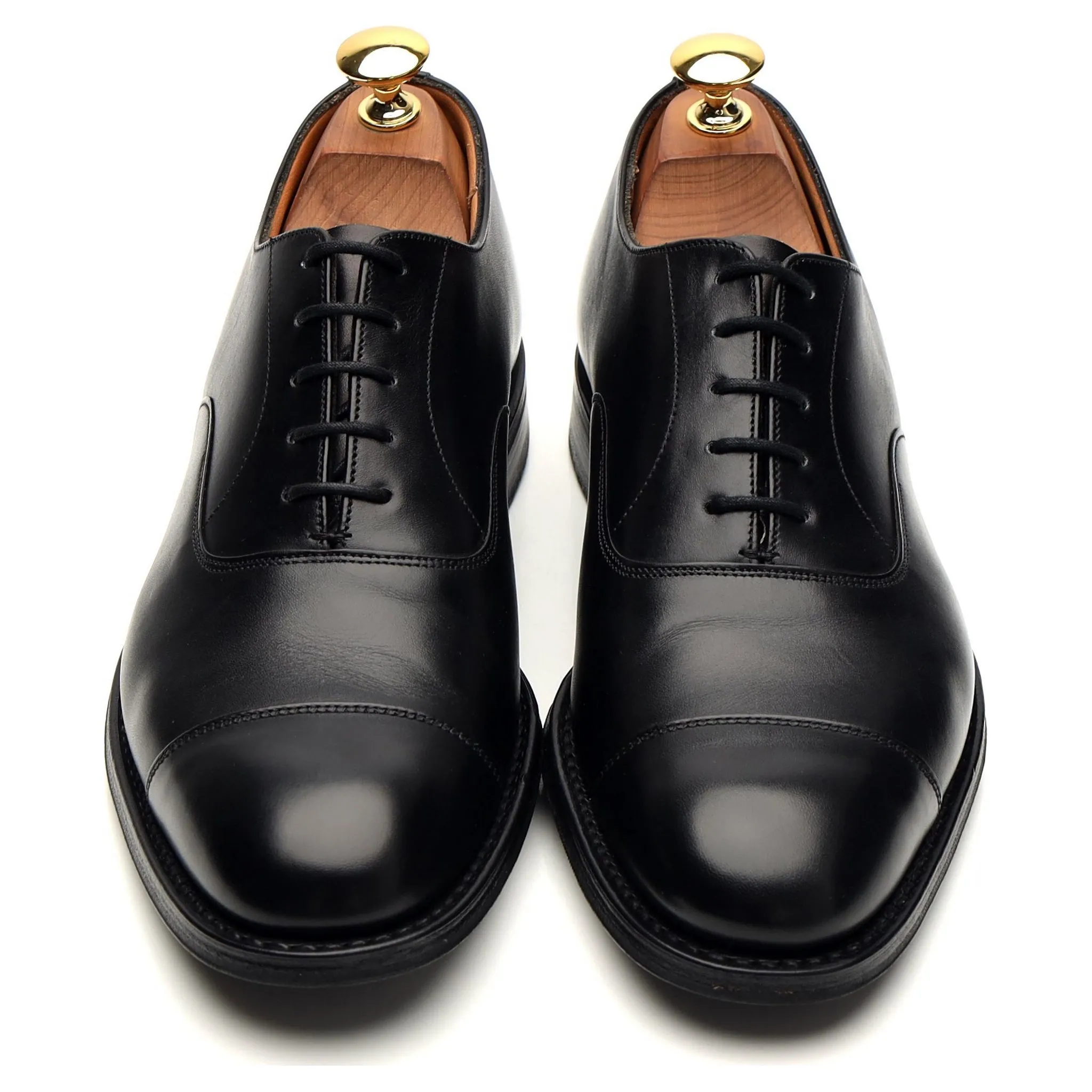 'Consul' Black Leather Oxford UK 6 F