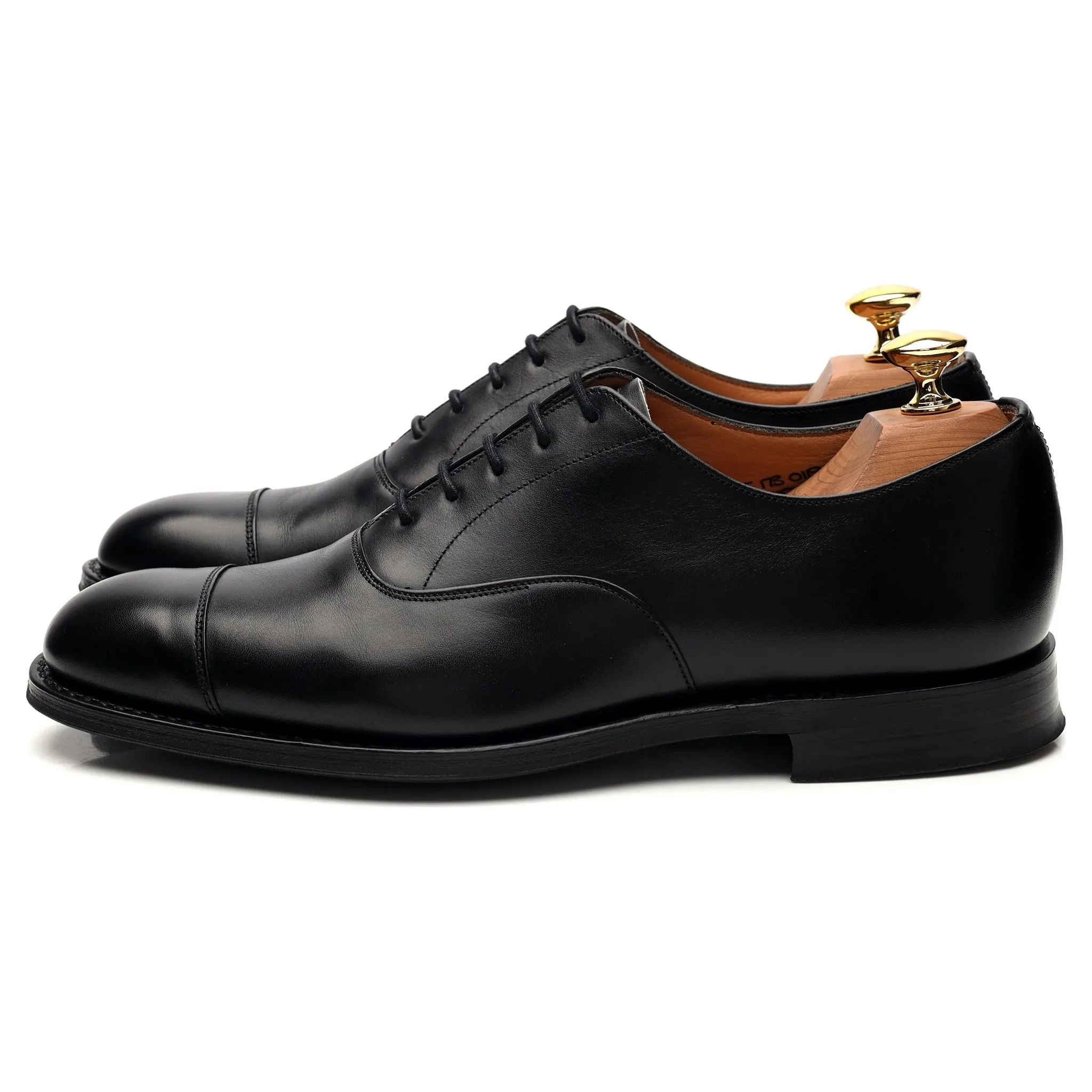 'Consul' Black Leather Oxford UK 6 F