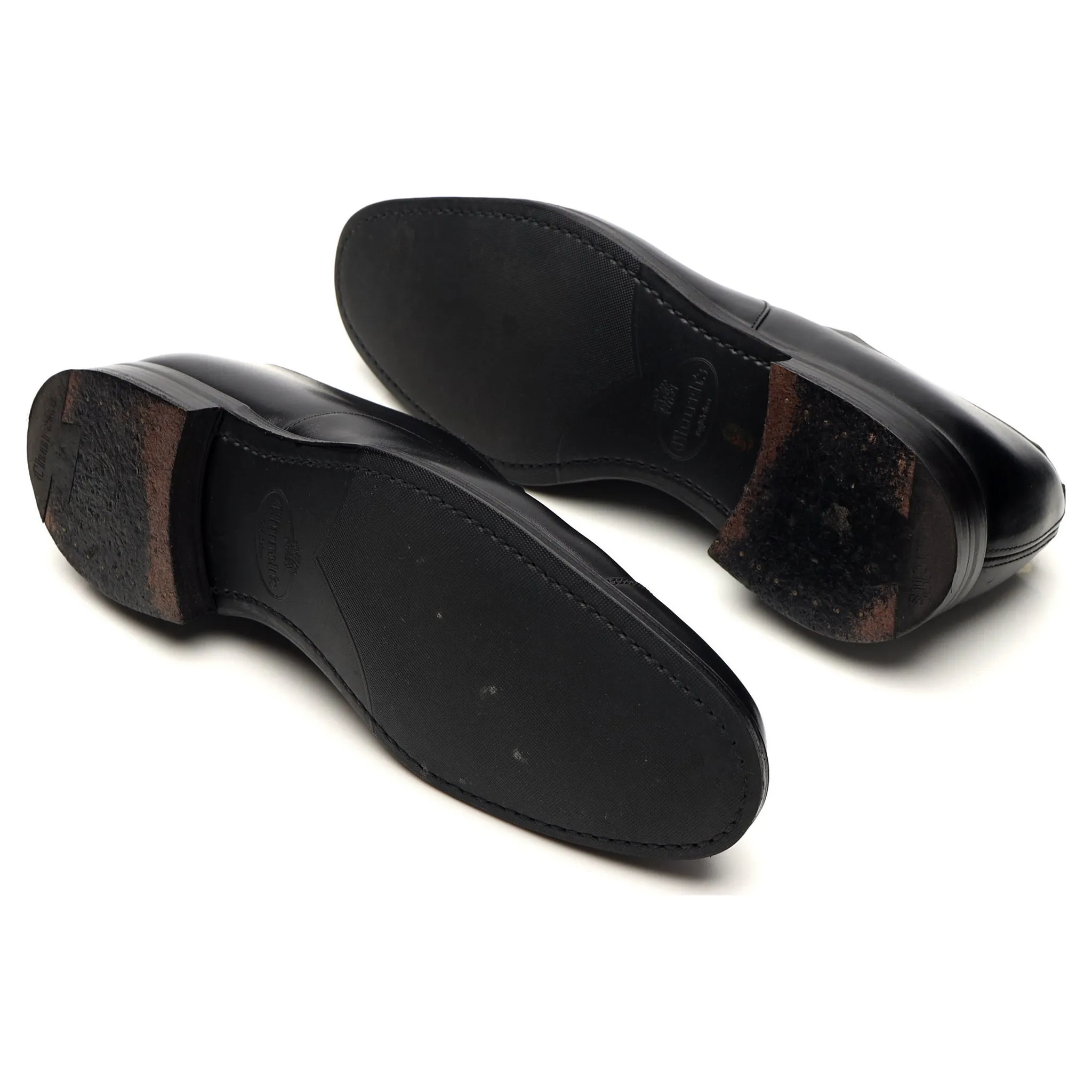 'Consul' Black Leather Oxford UK 6 F