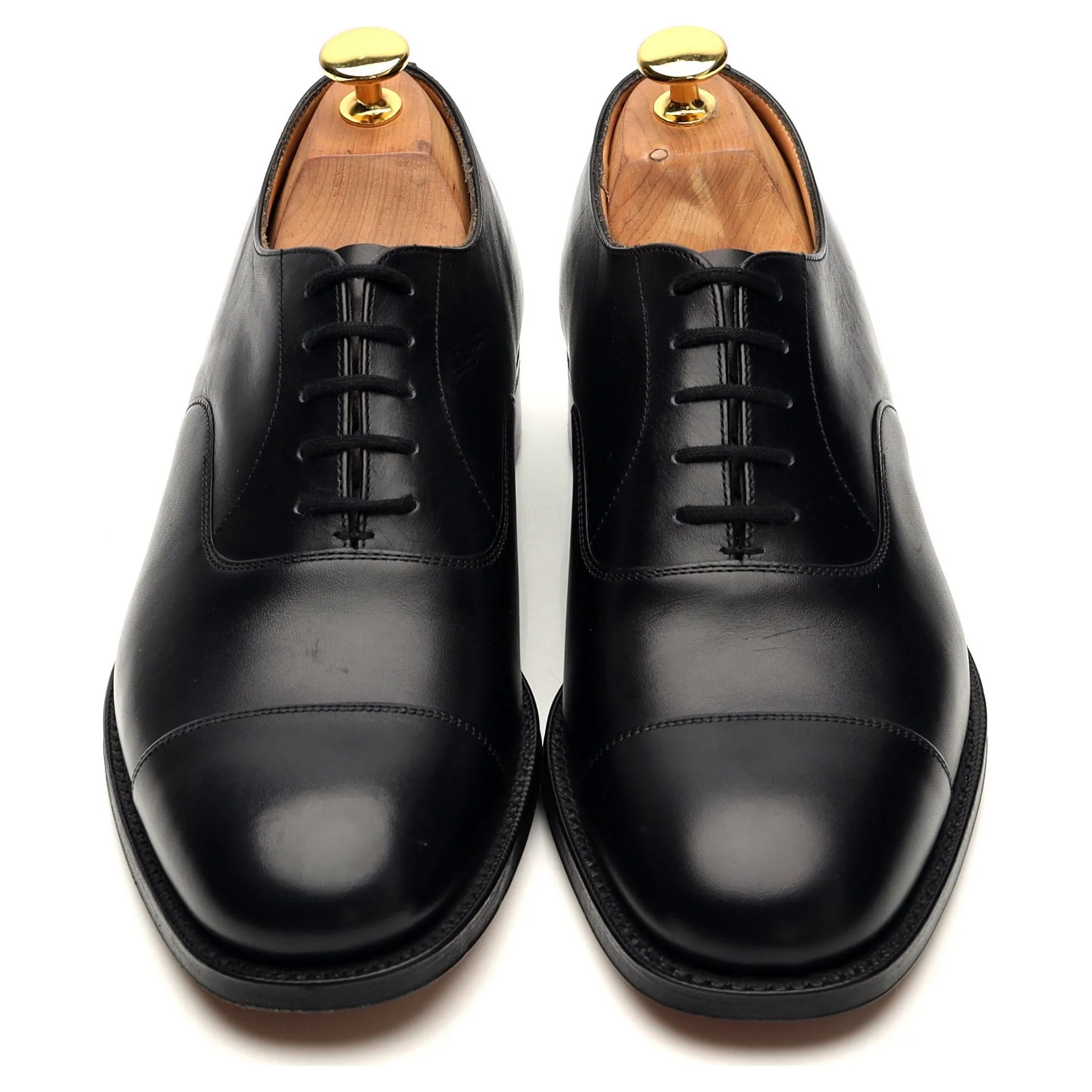 'Consul' Black Leather Oxford UK 6 F