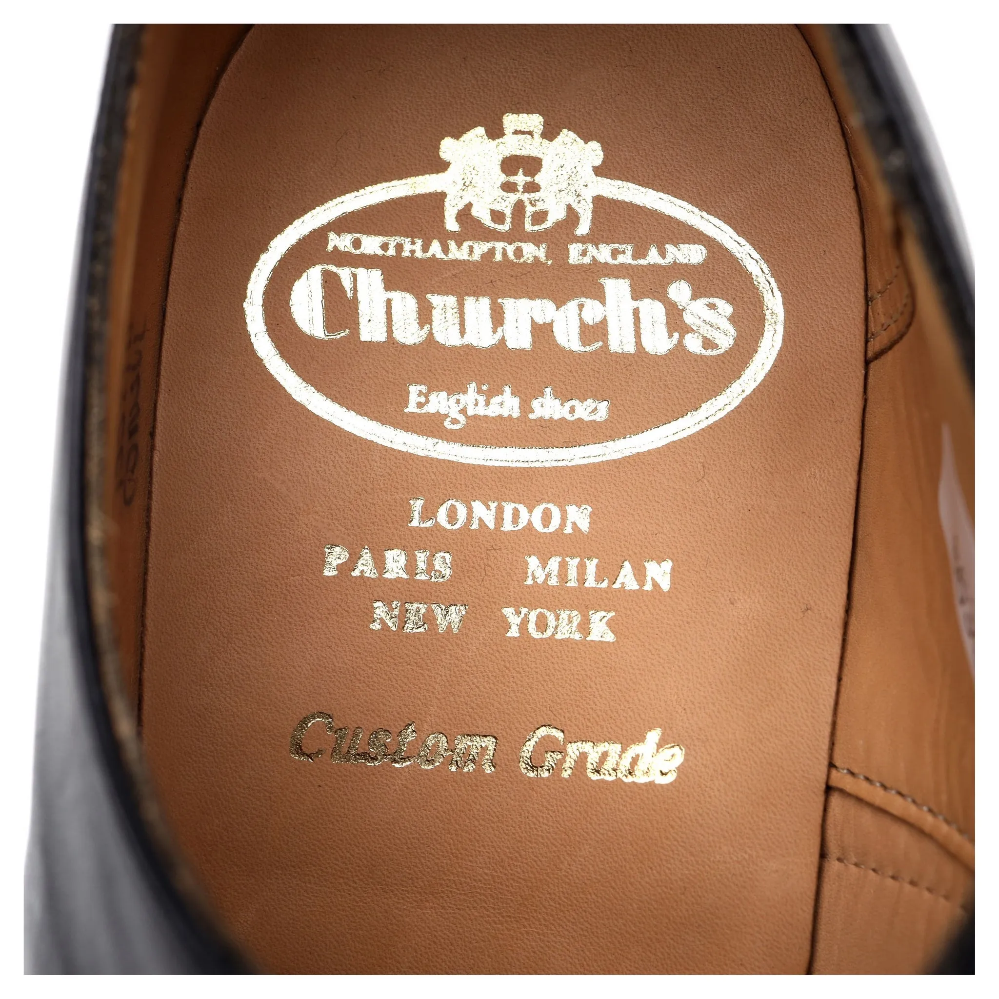 'Consul' Black Leather Oxford UK 6 F