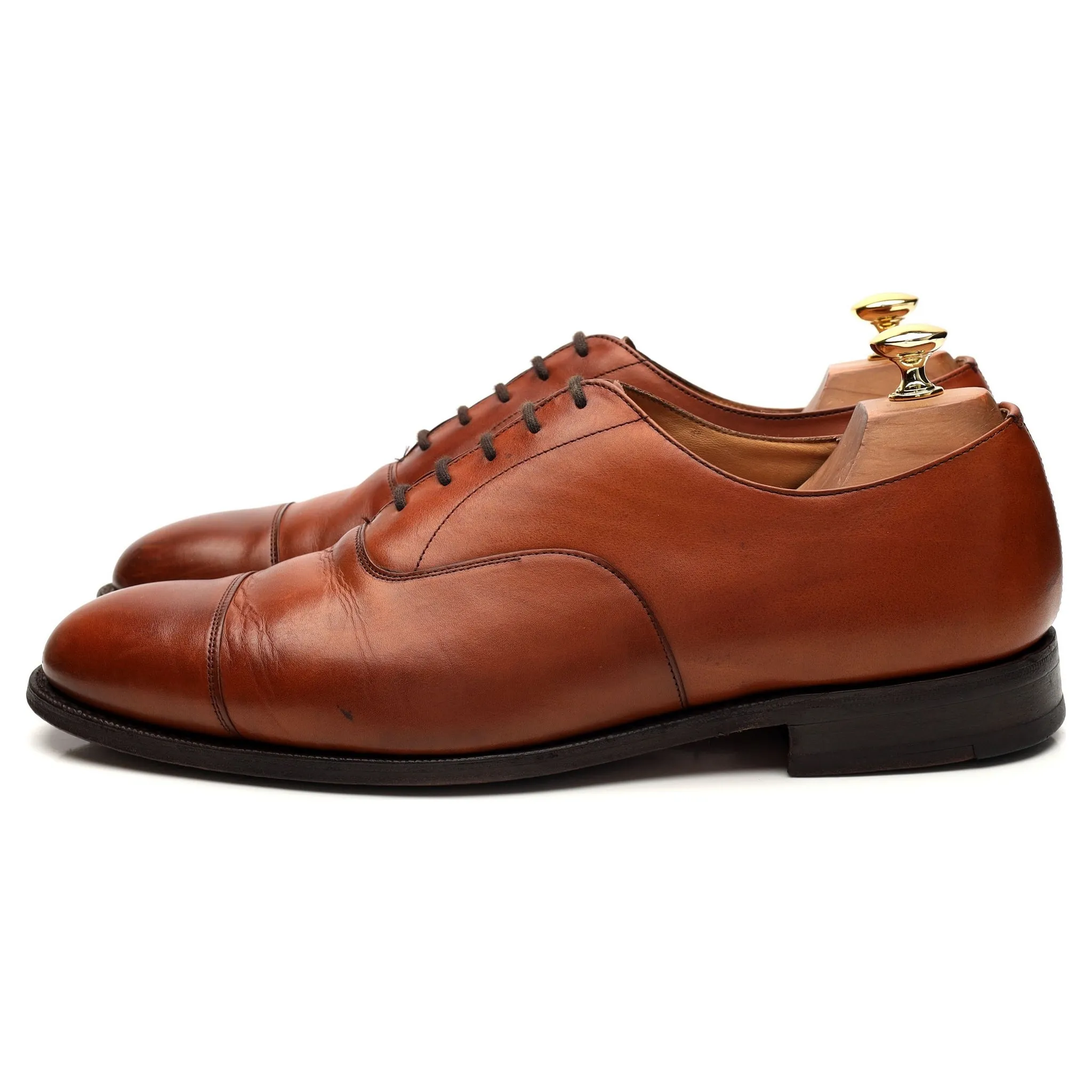 'Consul' Tan Brown Leather Oxford UK 9.5 F