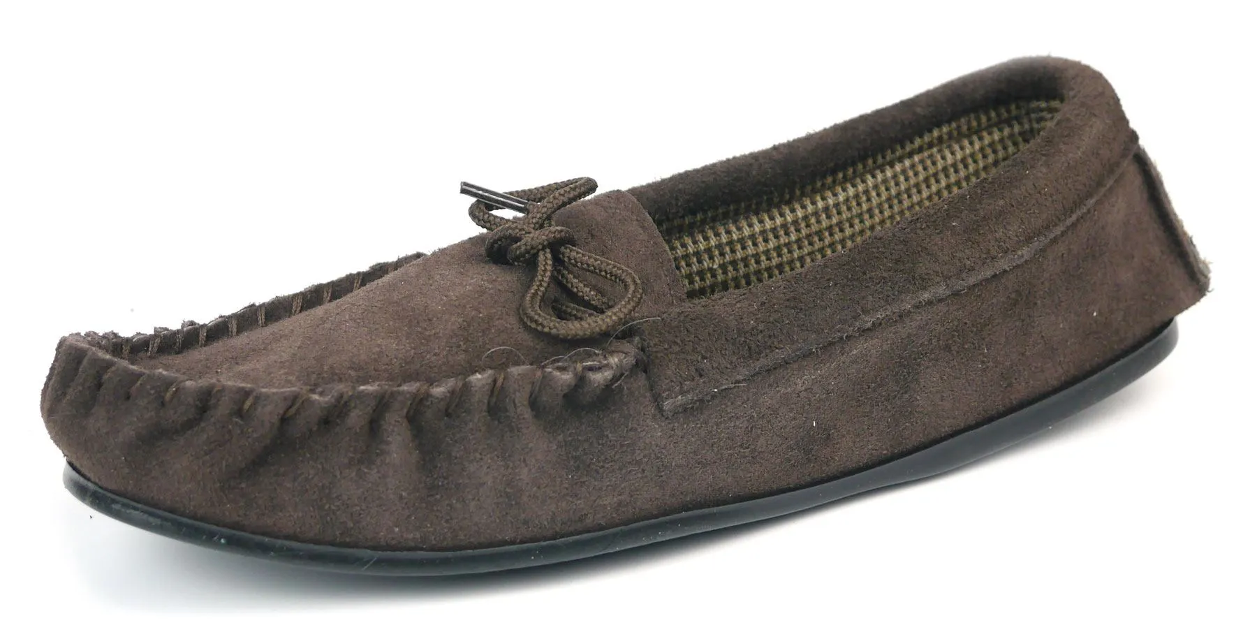 Coopers Mens Suede Cotton Lined Navy Moccasin Outdoor Slippers Mades In England