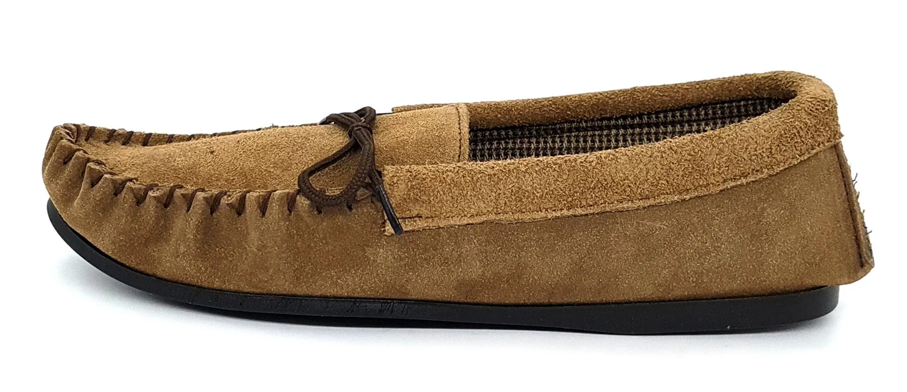 Coopers Mens Suede Cotton Lined Navy Moccasin Outdoor Slippers Mades In England
