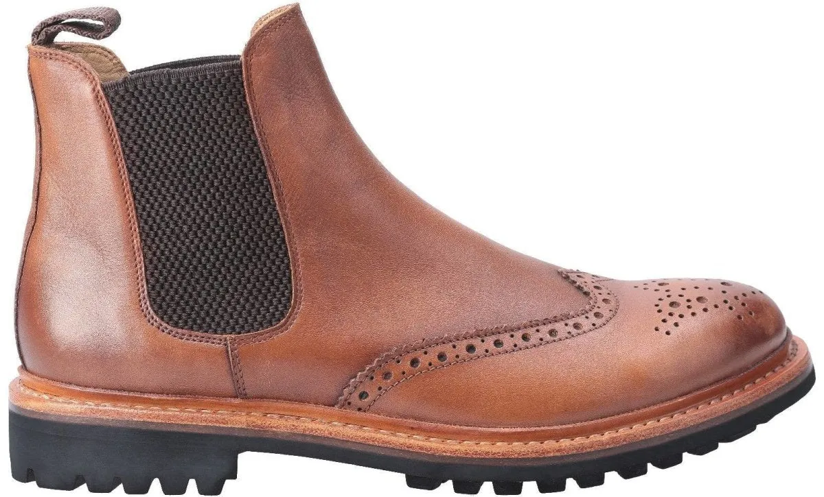 Cotswold Siddington Commando Mens Chelsea Brogue Boots