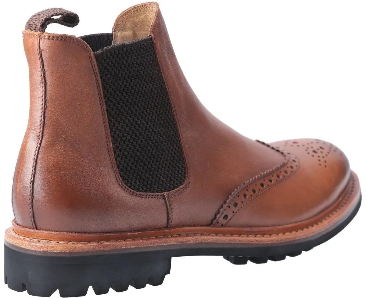 Cotswold Siddington Commando Mens Chelsea Brogue Boots