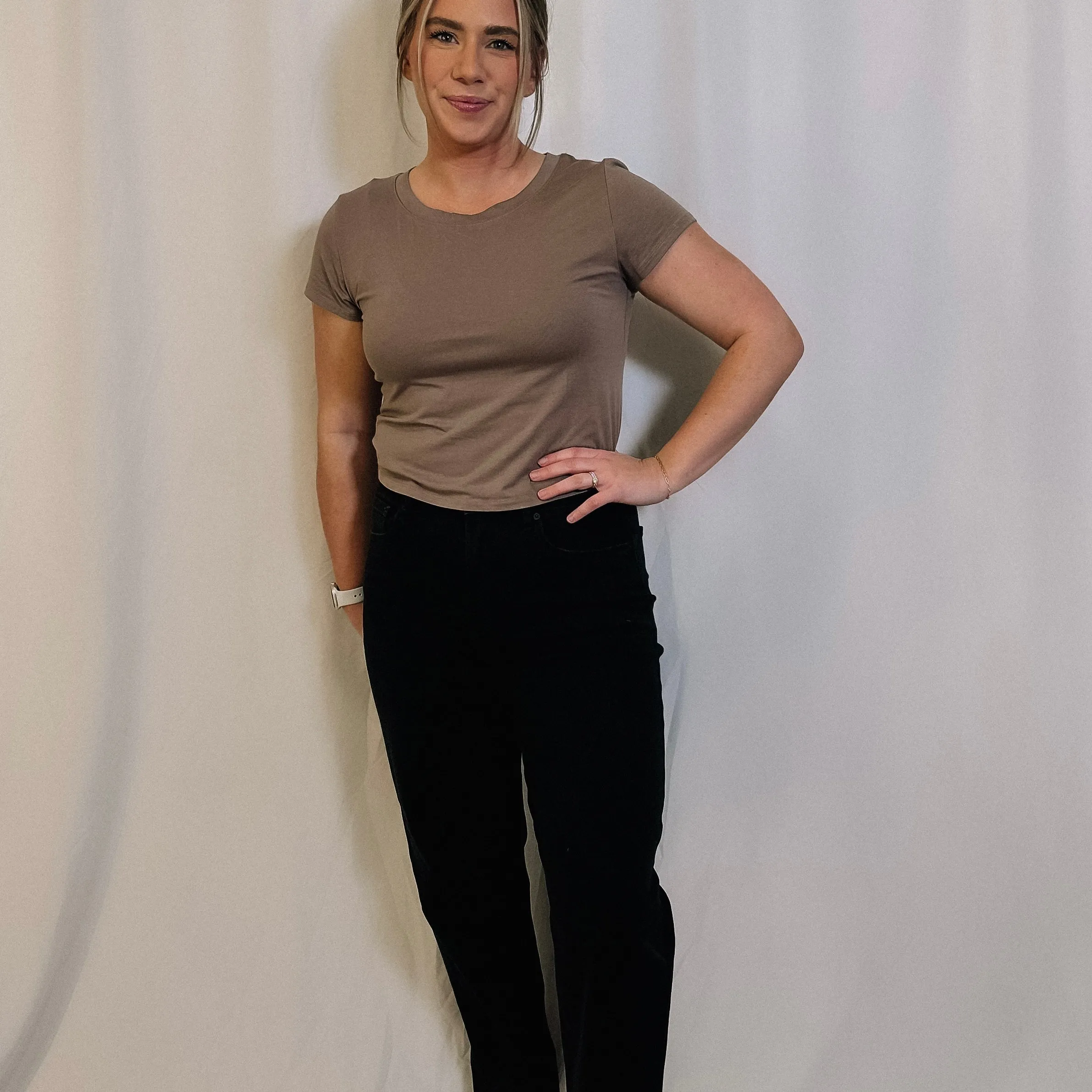 Count On Me Top - Taupe