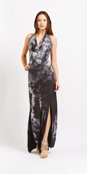 Cowl Neck Halter Maxi