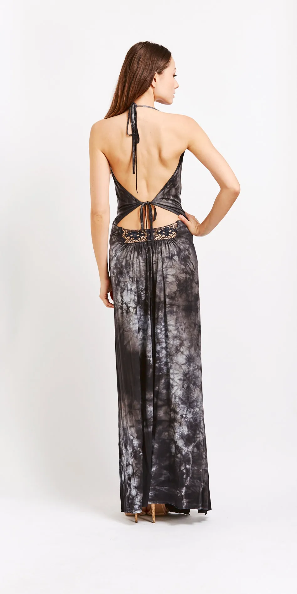 Cowl Neck Halter Maxi