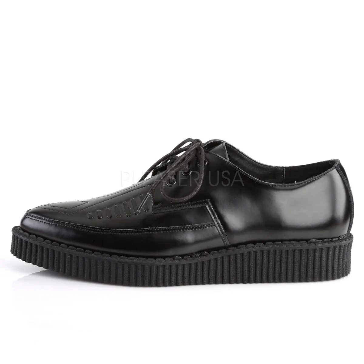 CREEPER-712  Black Leather