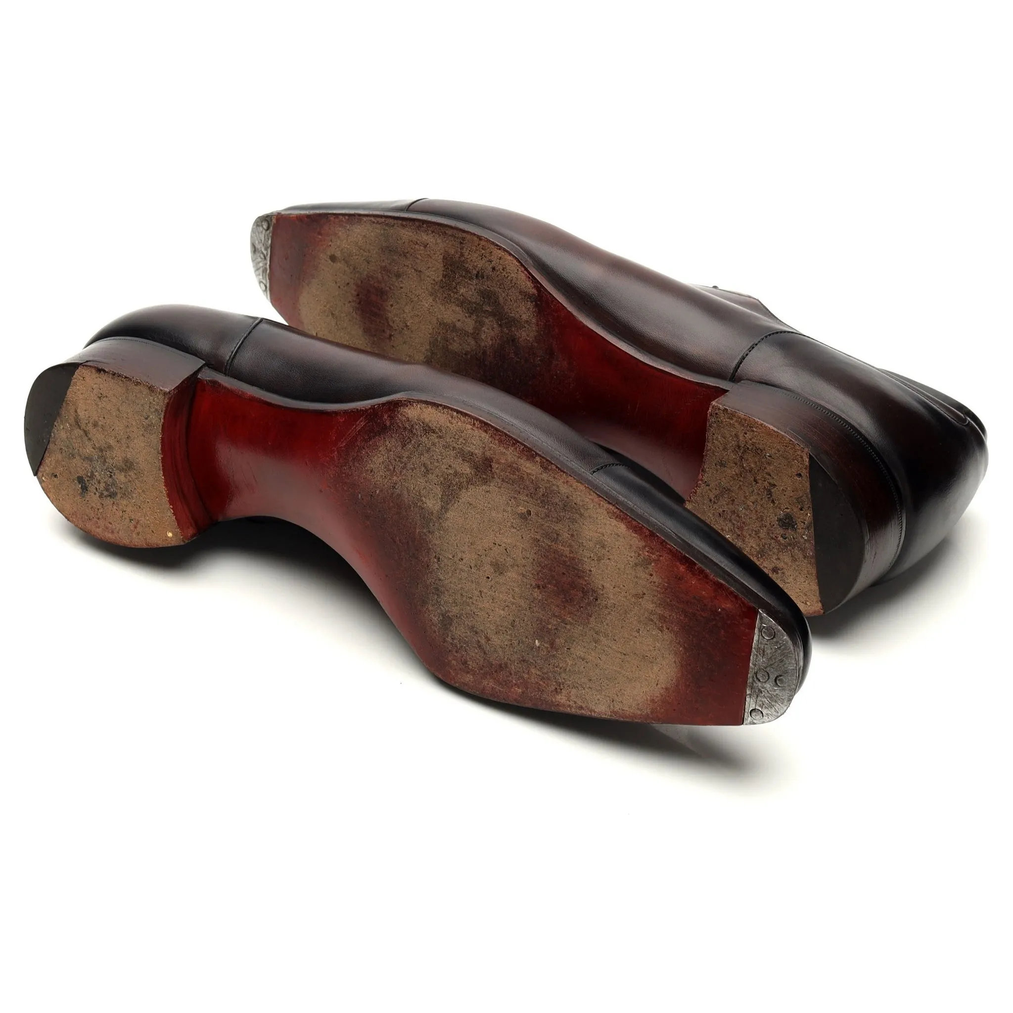 Deco 'St James' Dark Brown Patina Leather Oxford UK 9.5 E