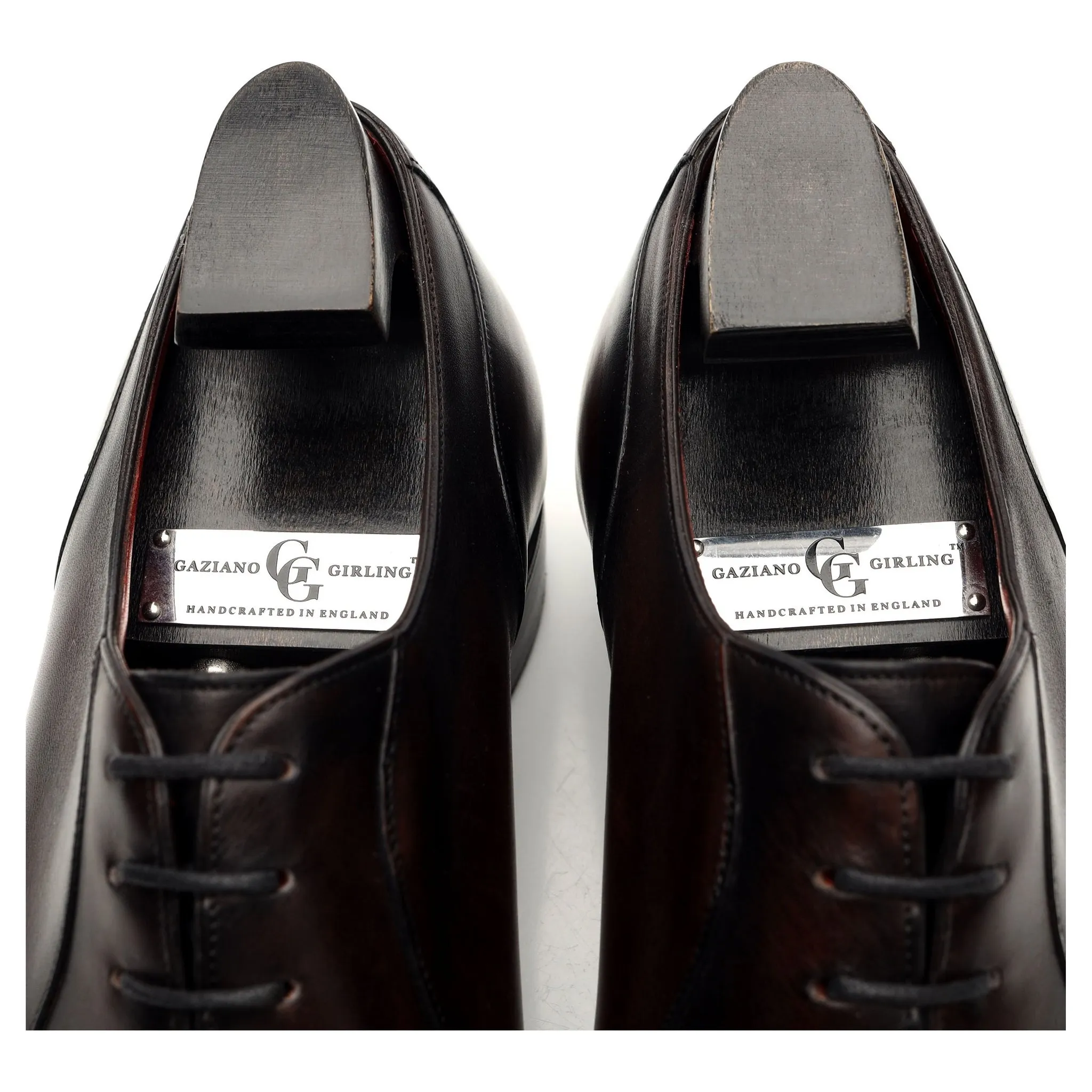 Deco 'St James' Dark Brown Patina Leather Oxford UK 9.5 E