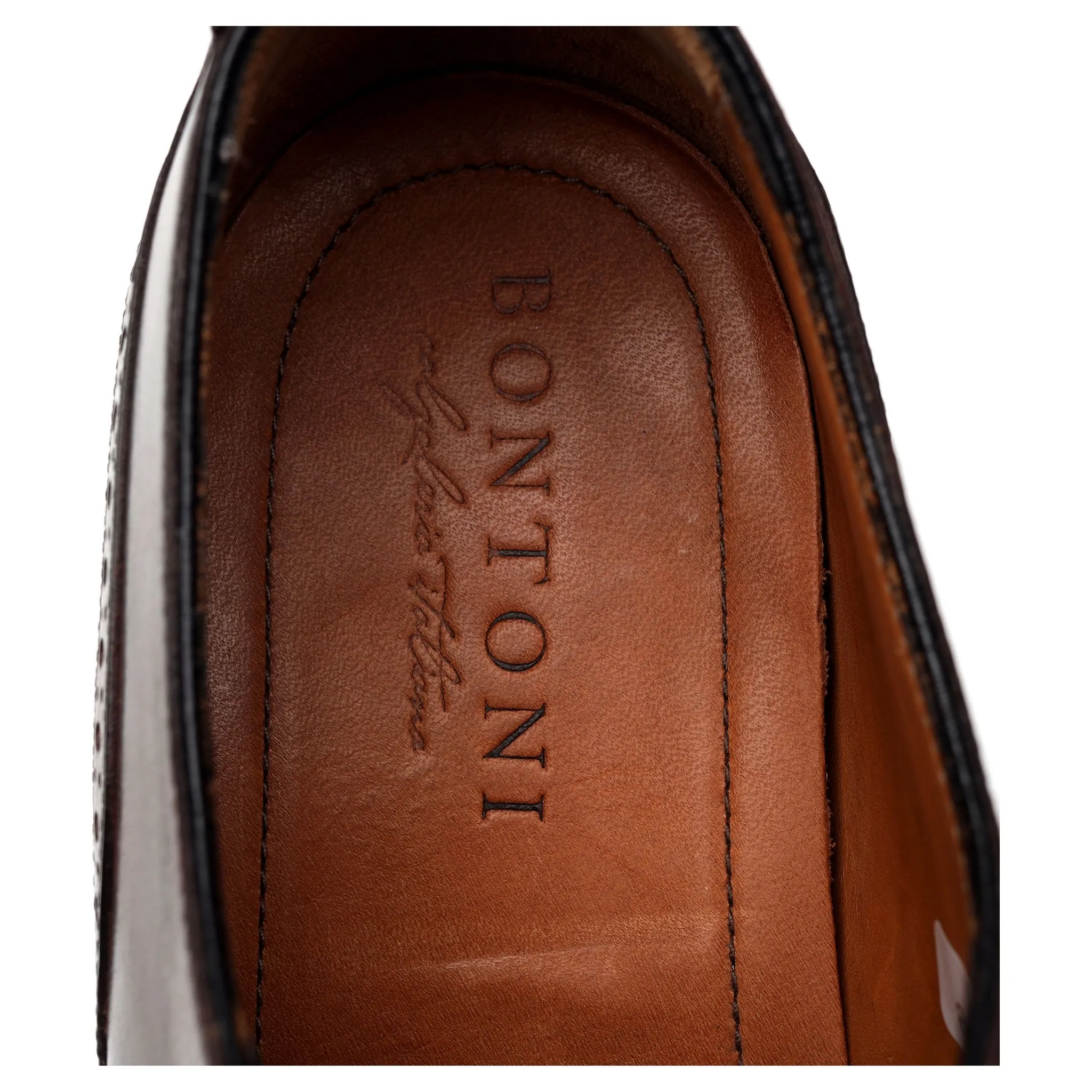 'Del Corso' Dark Brown Leather Oxford Brogue UK 10