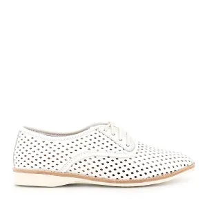 DERBY PUNCH - WHITE LEATHER