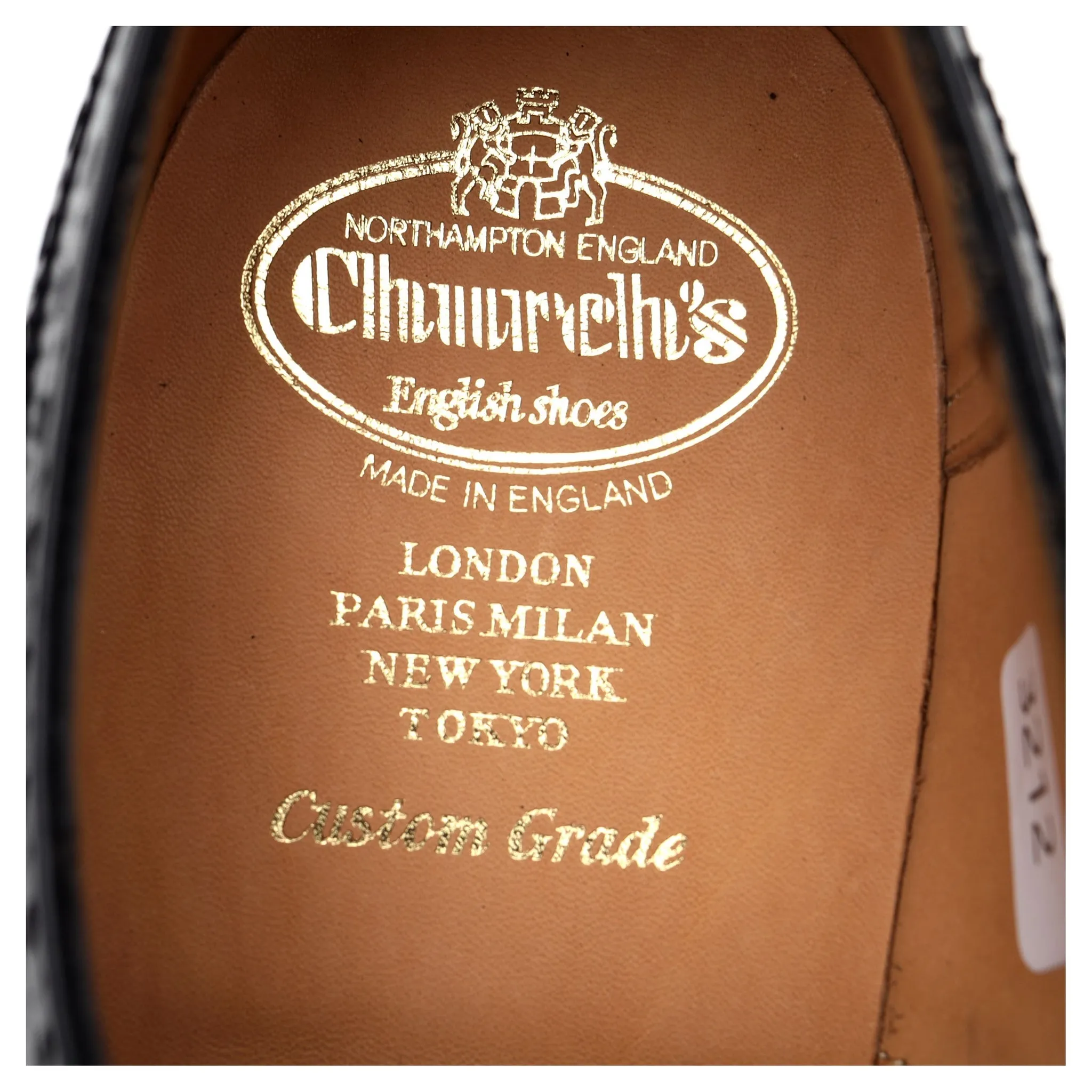 'Diplomat' Black Leather Oxford Semi Brogues UK 11 G