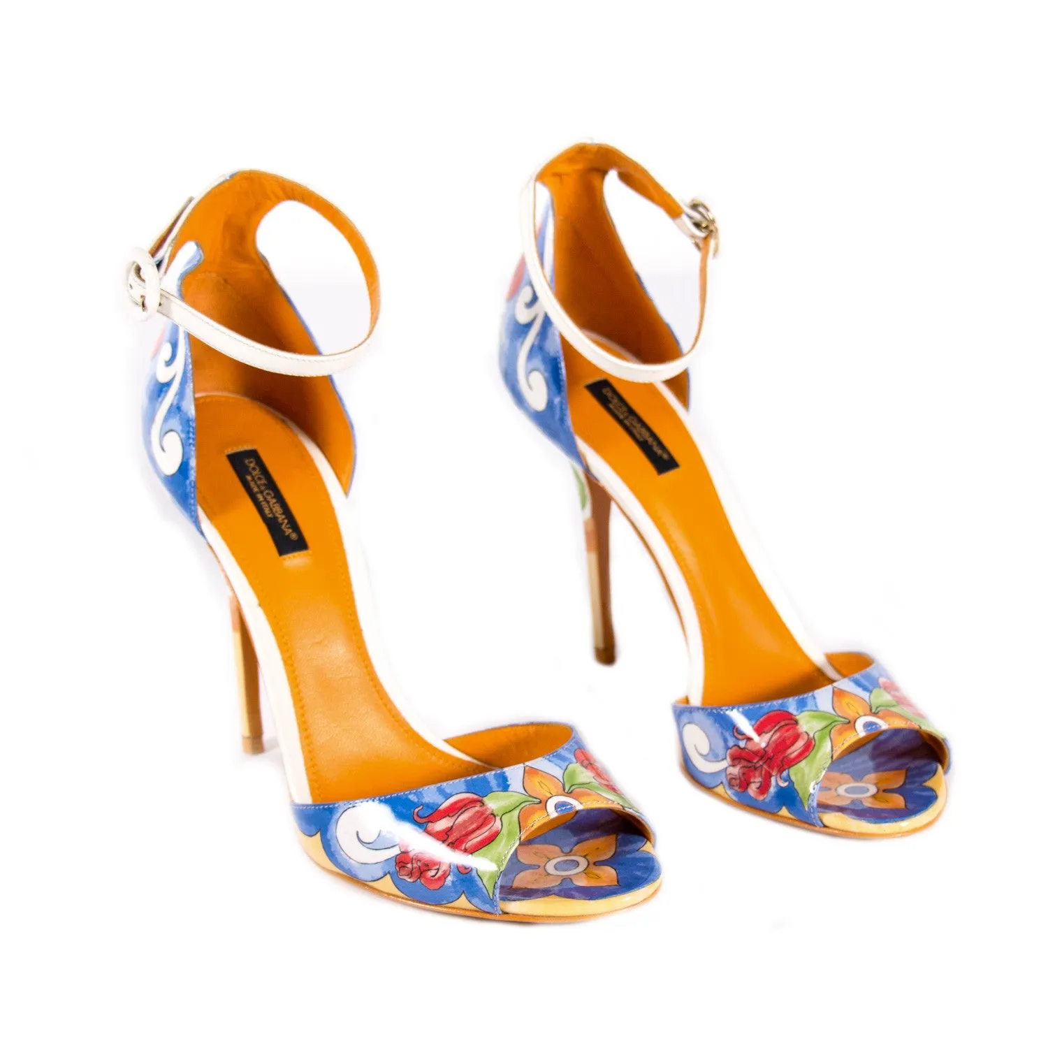 Dolce&Gabbana Keira Majolica Print Sandals