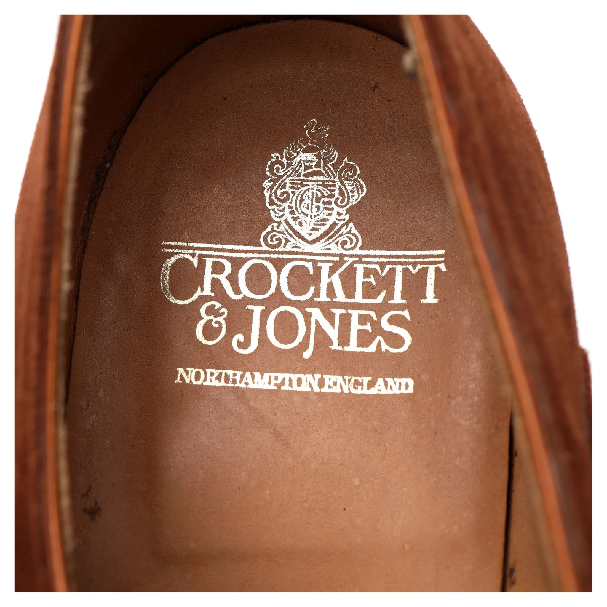 'Dover' Snuff Brown Suede Oxford Brogue UK 11 E