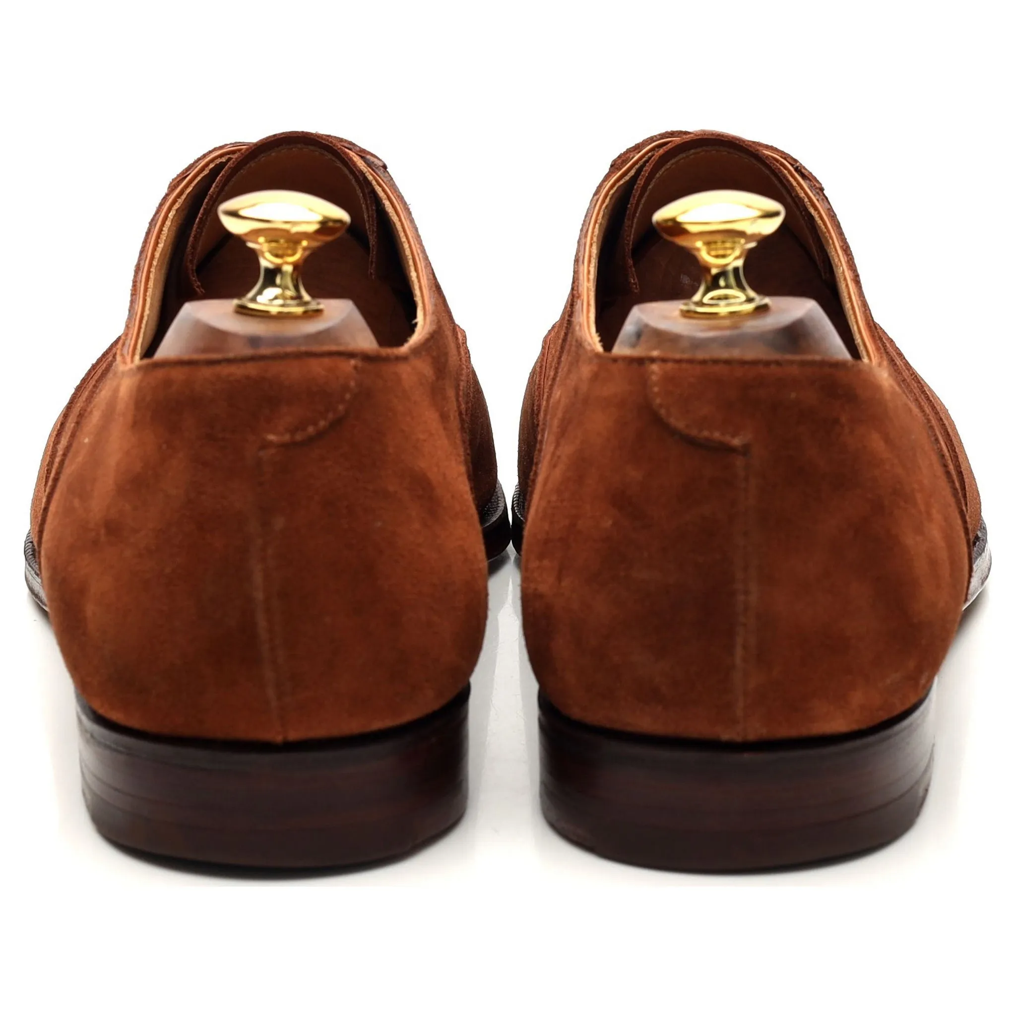'Dover' Snuff Brown Suede Oxford Brogue UK 11 E