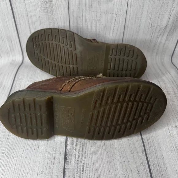 Dr. Martens Vintage 8168 Kids Brown Leather Oxford Made in England UK 2/US 3