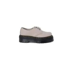 Dr. Martens Women's Grey Leather Slip-On Shoes
